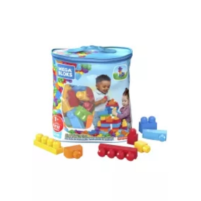  Mega Bloks. Klocki 60 elementów Torba niebieska DCH55