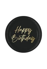 Talerzyki papierowe Happy Birthday