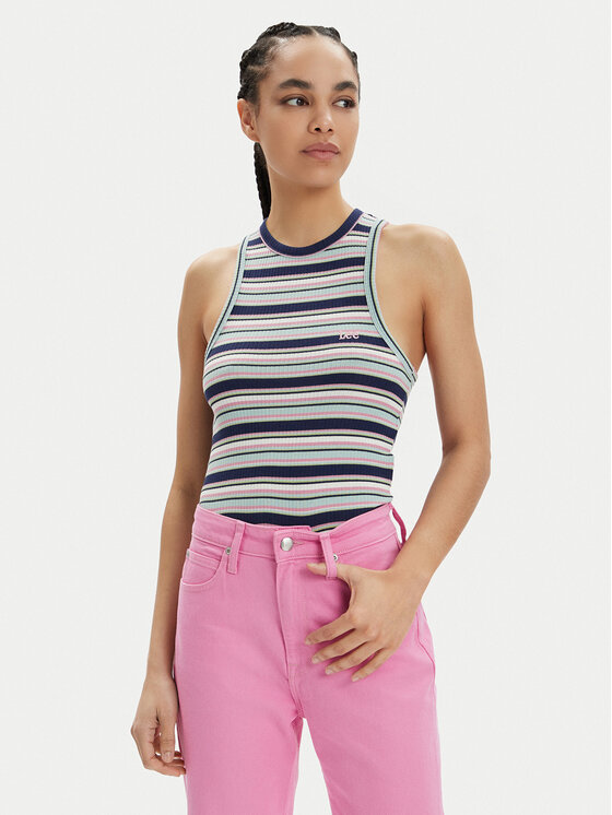 Lee Top 112350213 Kolorowy Slim Fit