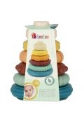 Piramidka edukacyjna pastelowa  BAM BAM 500692