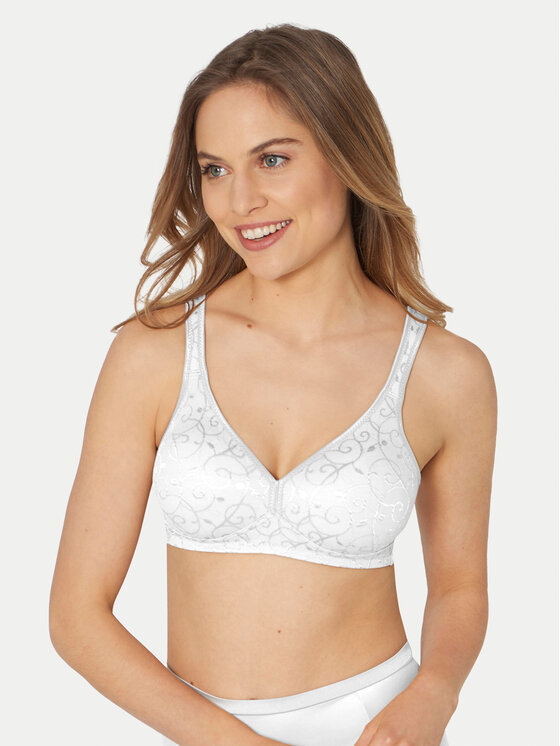 Triumph Biustonosz bezszwowy Elegant Cotton 10100175 Biały miniaturka