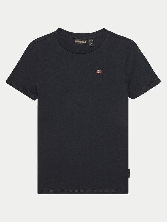 Napapijri T-Shirt Salis SS 2 NP0A4GEH0411 S Czarny Regular Fit