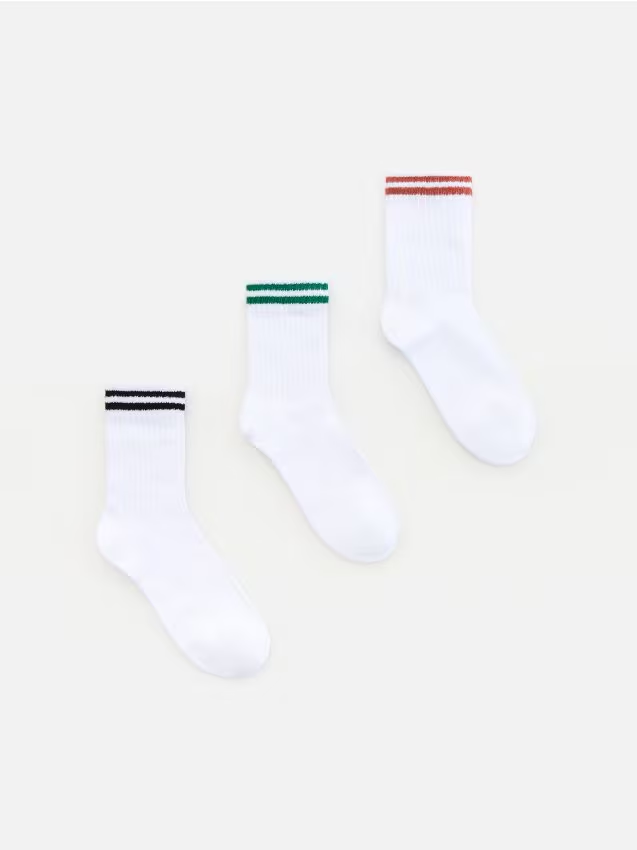 Reserved - Skarpetki 3 pack - biały