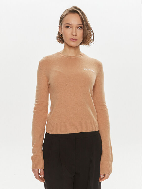 2NDDAY Sweter Lance 2000340408 Beżowy Regular Fit
