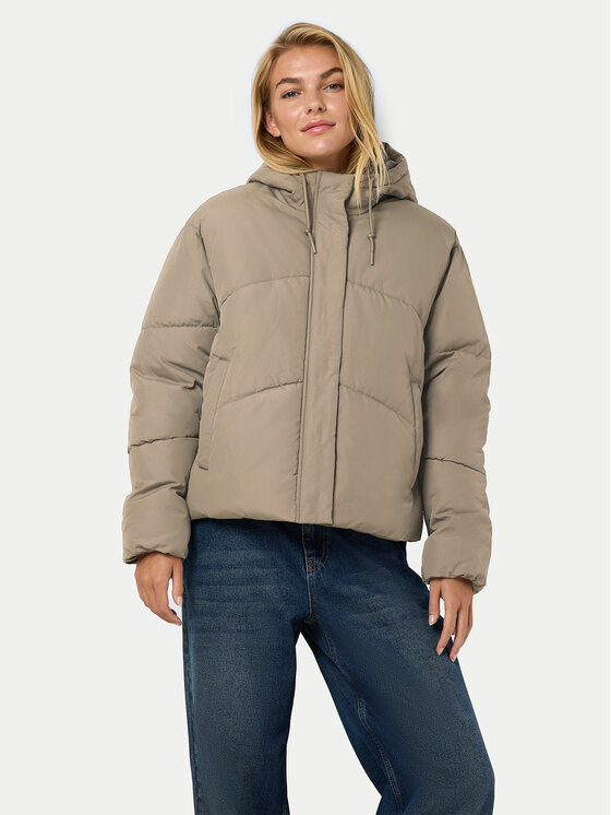 Noisy May Kurtka zimowa Tenna 27030499 Beżowy Regular Fit