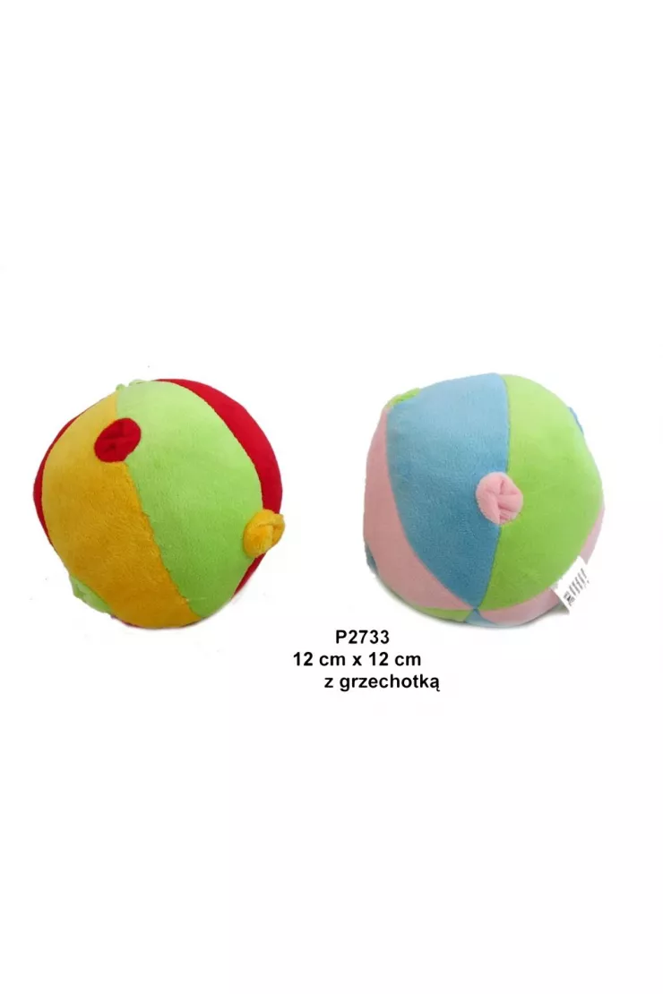 Piłka grzechotka 12cm MIX
