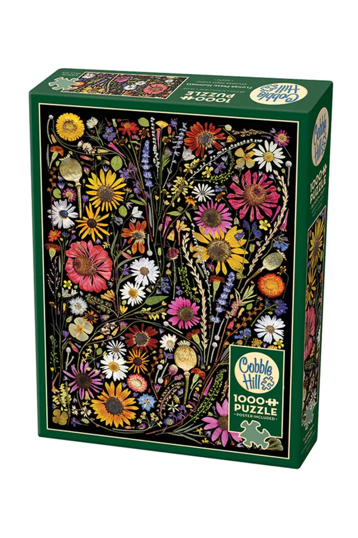 Puzzle 1000 el. Prasowane kwiaty: Szczęście