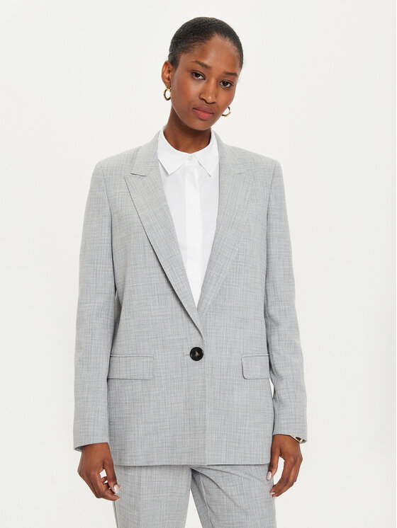 Marella Marynarka Ferrara 2423046031 Szary Regular Fit