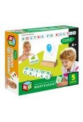 Montessori zabawka edukacyjna kostka po kostce - pisanie 5 kostek