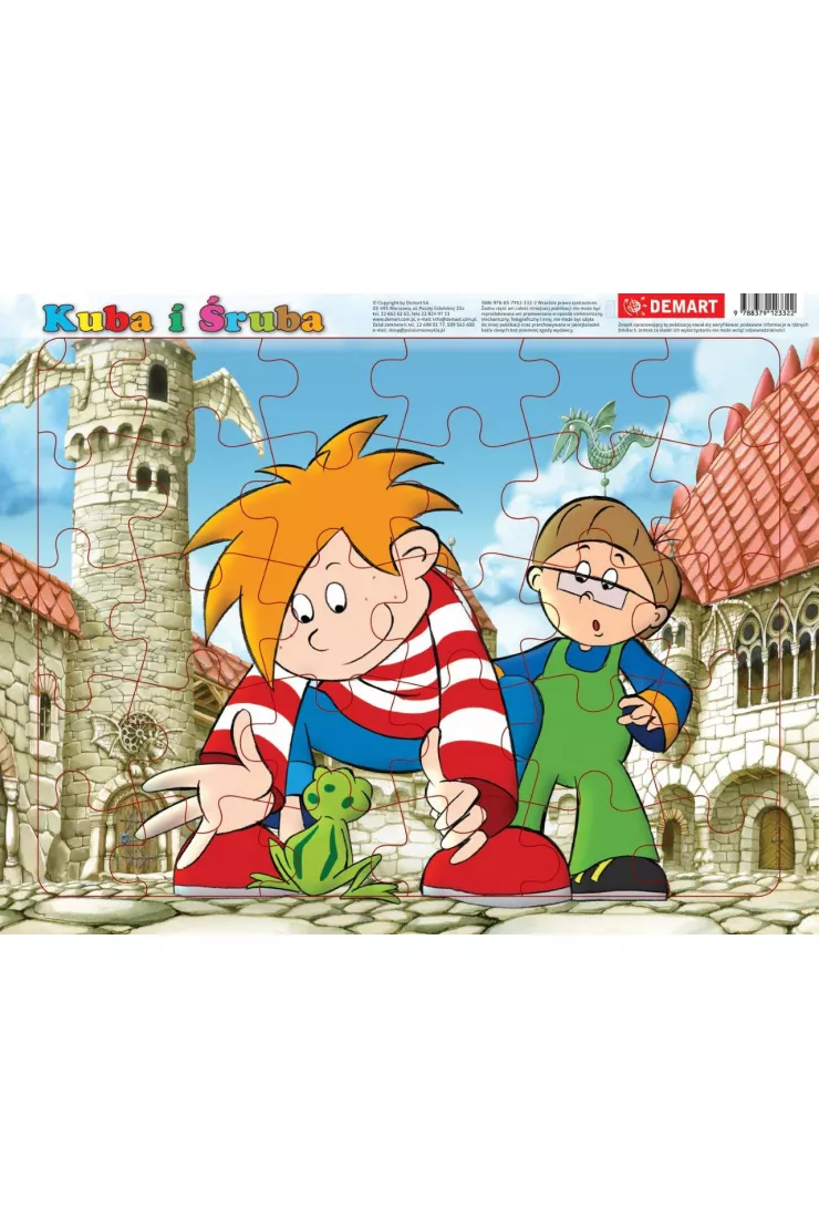 Puzzle ramkowe 30 el. Kuba i śruba