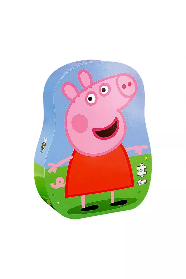 Puzzle dla dzieci w ozdobnym pudełku 24 el. Świnka Peppa