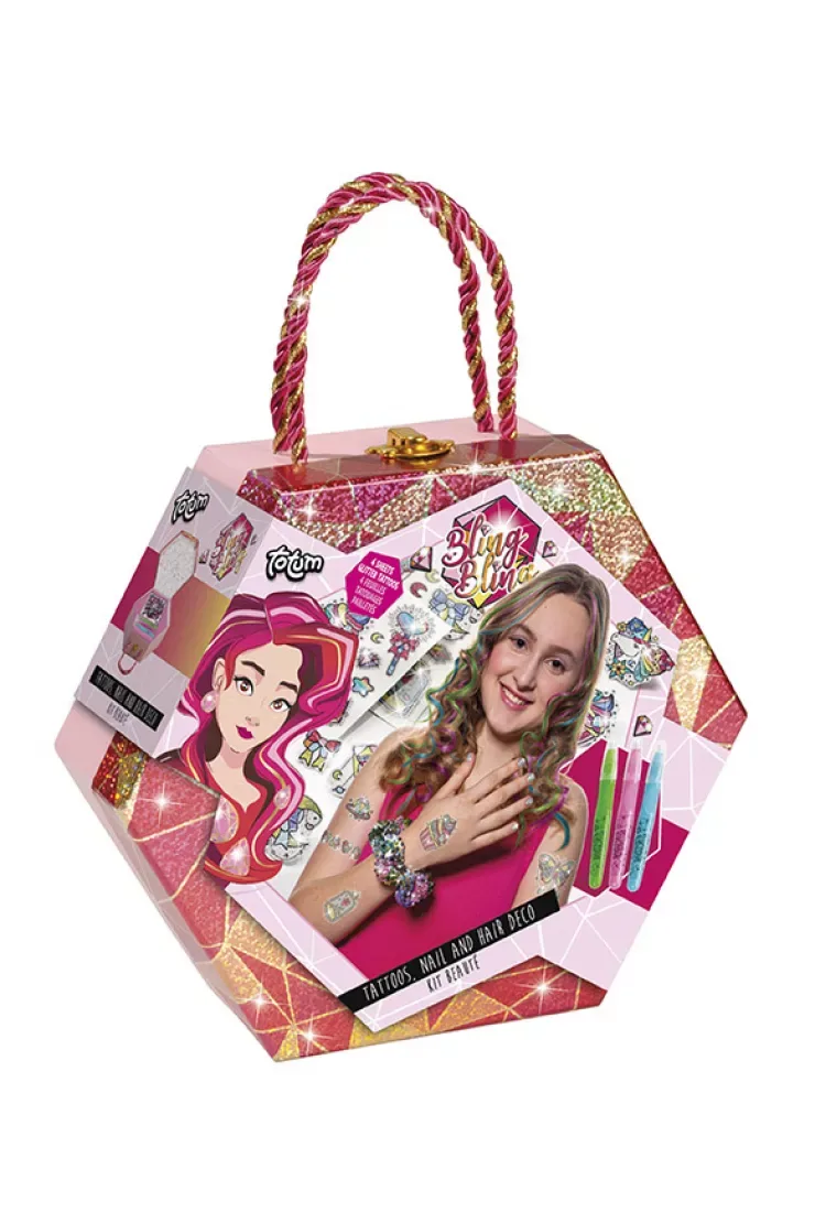 Zestaw beauty Bling Bling Nail&amp; z tatuażami