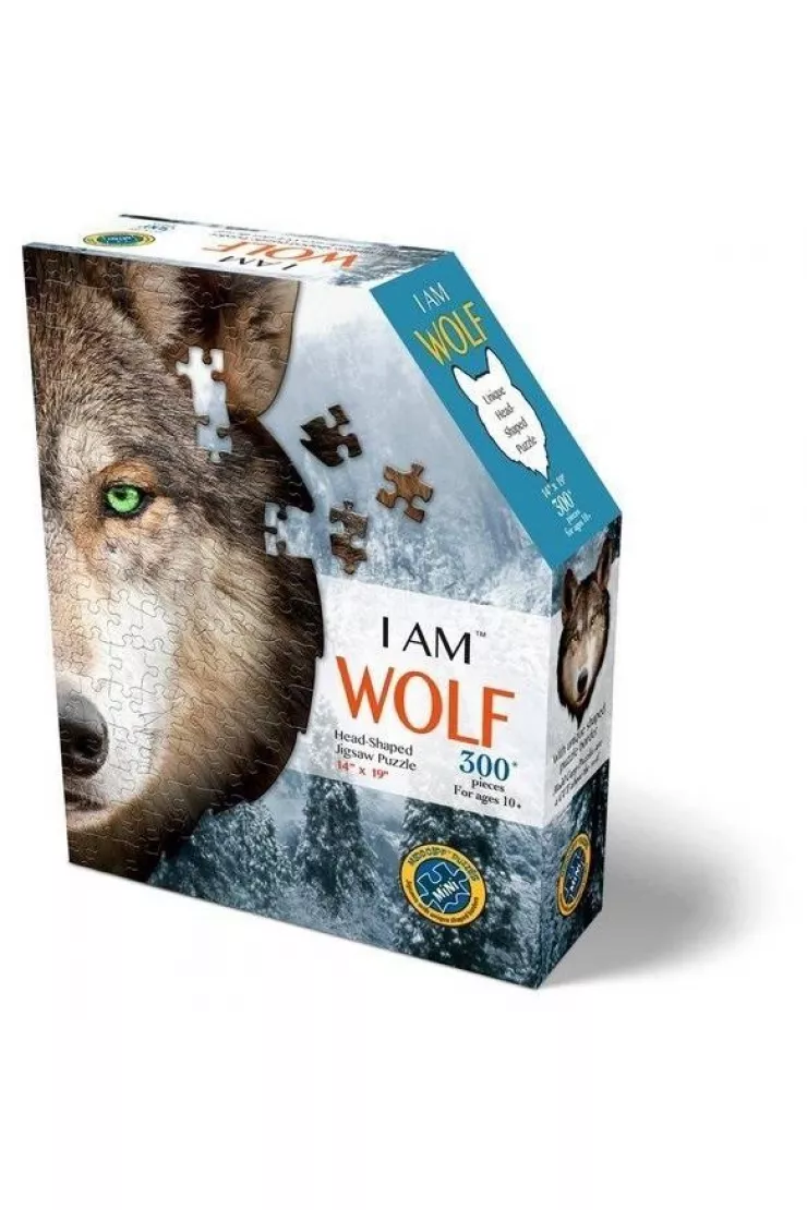 Puzzle konturowe 300 el. I am - Wilk