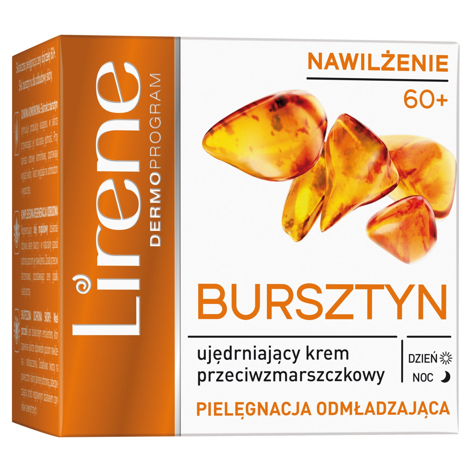 Lirene krem pielęgnacja odmładzająca 60+ intensywny przeciwzmarszczkowy odbudowa na dzień i noc 50ml