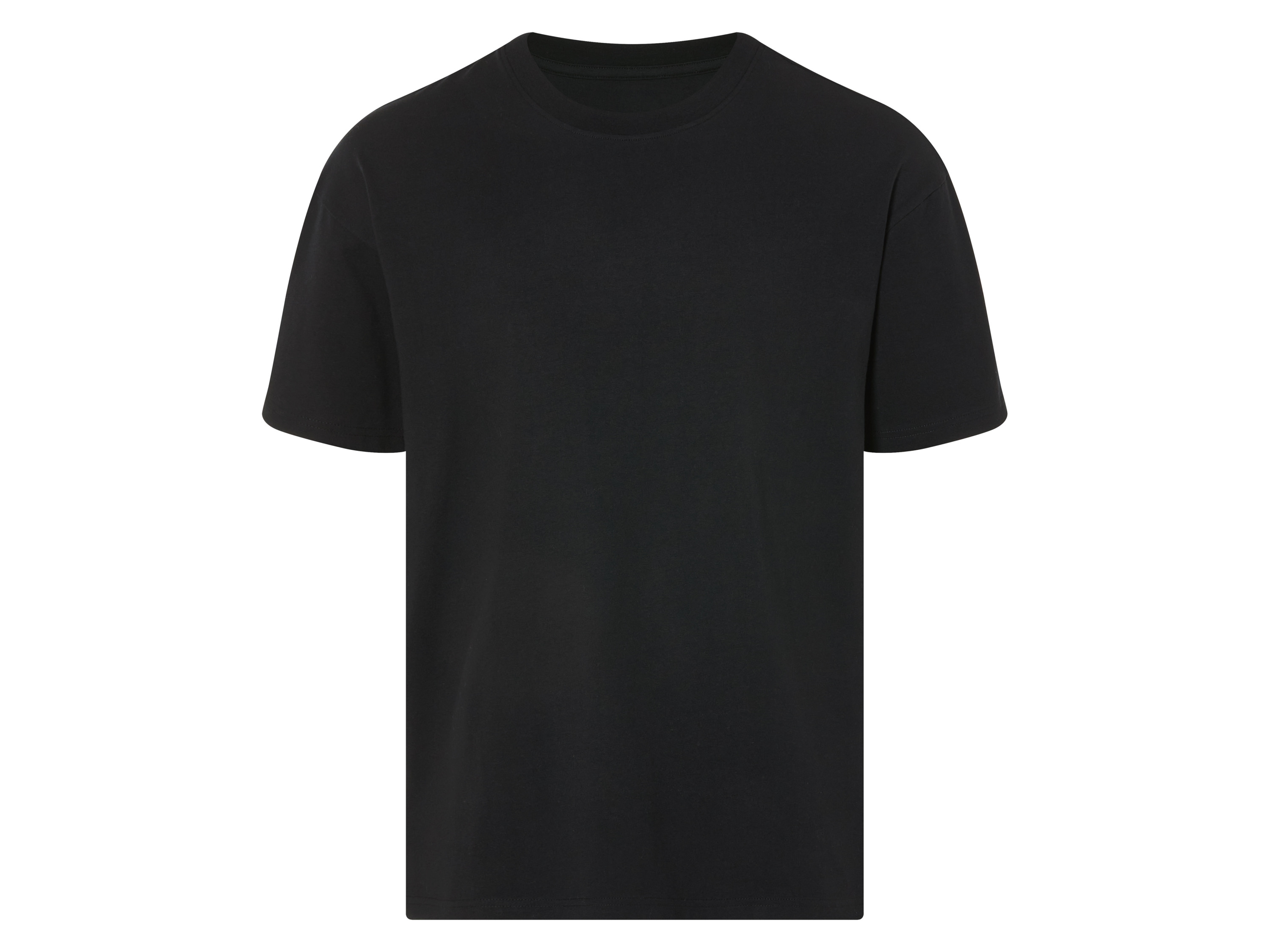 LIVERGY® T-shirt oversize męski z bawełny (Czarny, M (48/50)) miniaturka