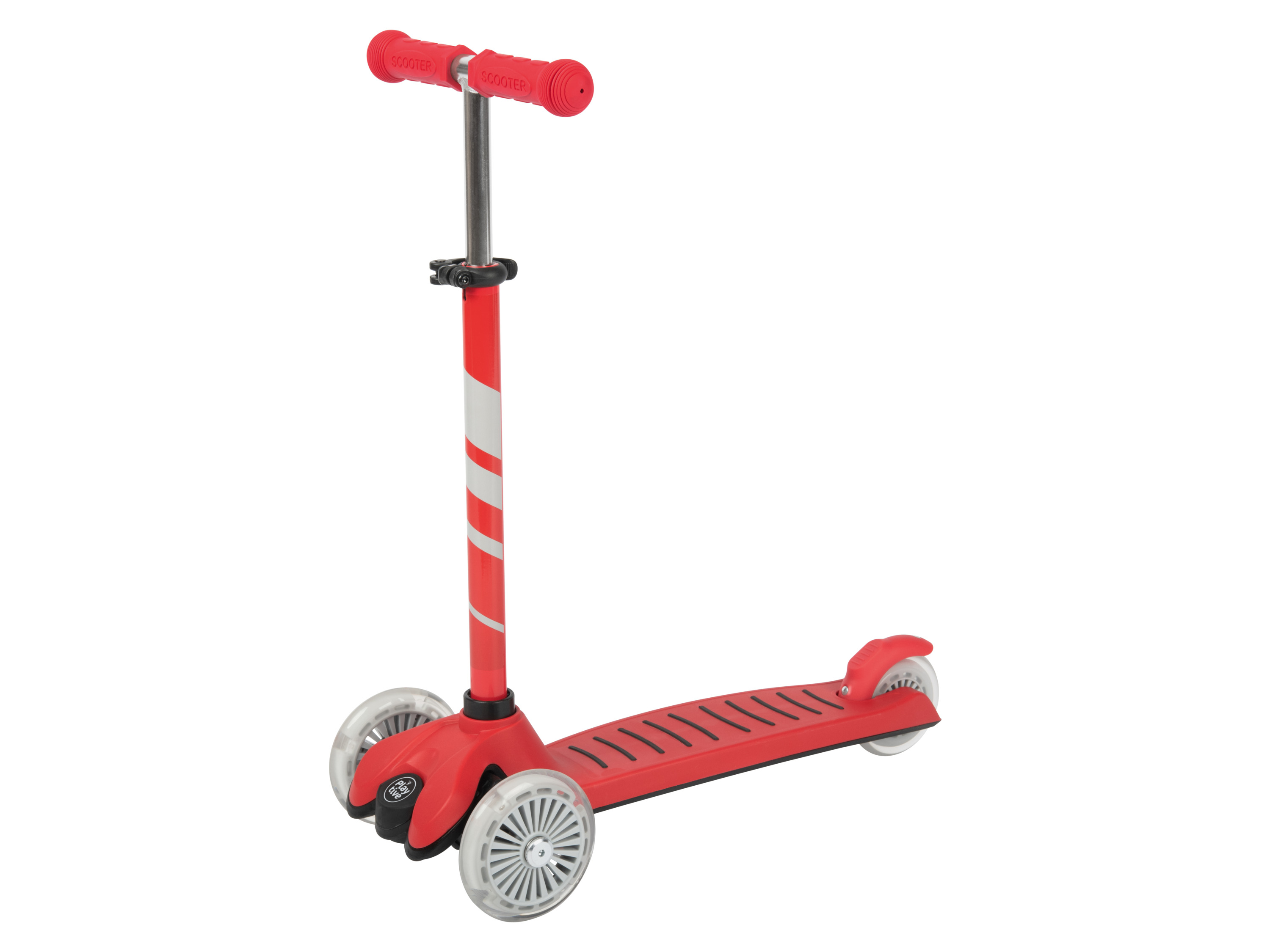 Playtive Hulajnoga dwukołowa lub trójkołowa (Hulajnoga trójkołowa, czerwona)