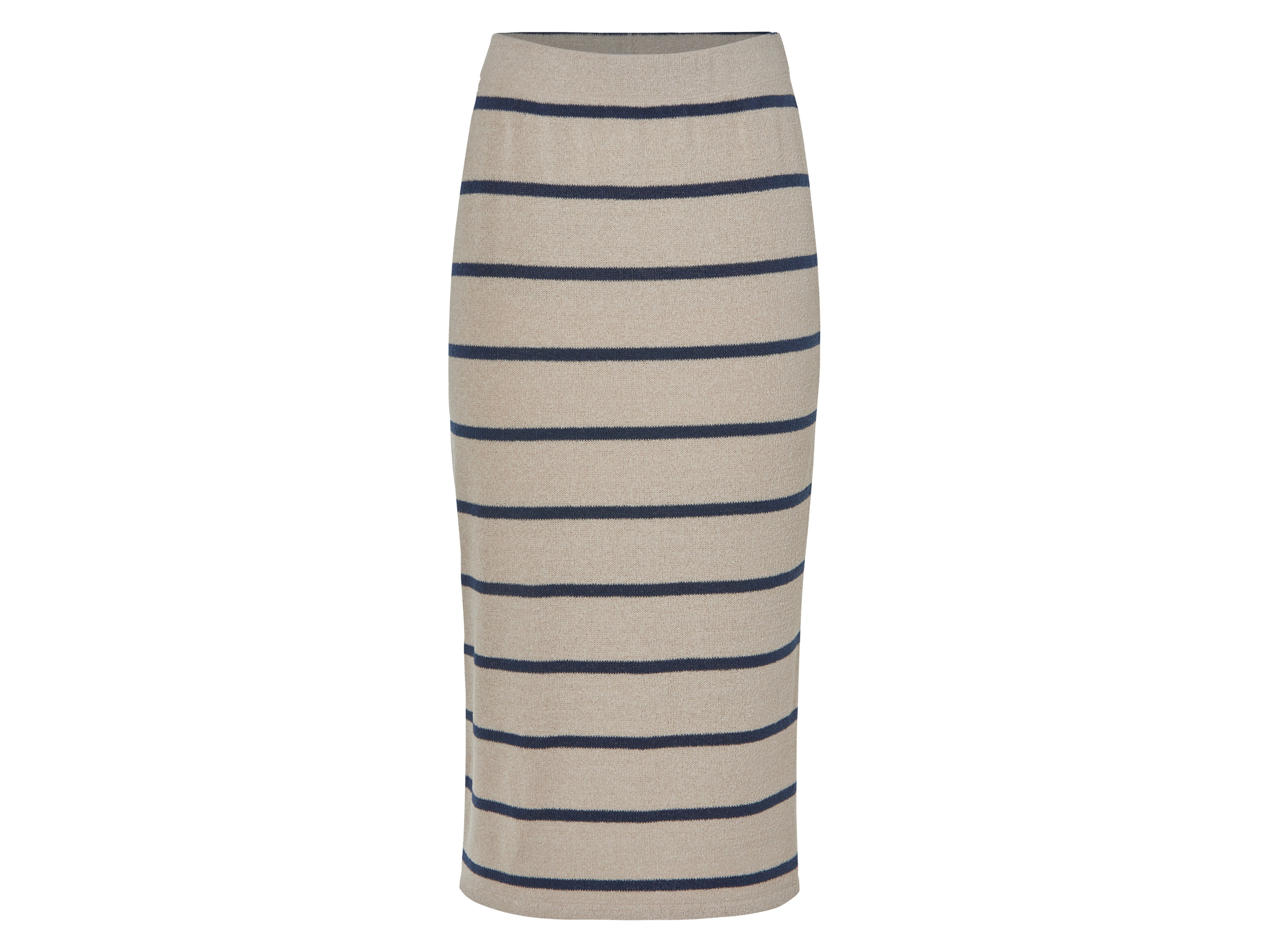 esmara® Spódnica midi damska (Beżowy/granatowy, XS (32/34))