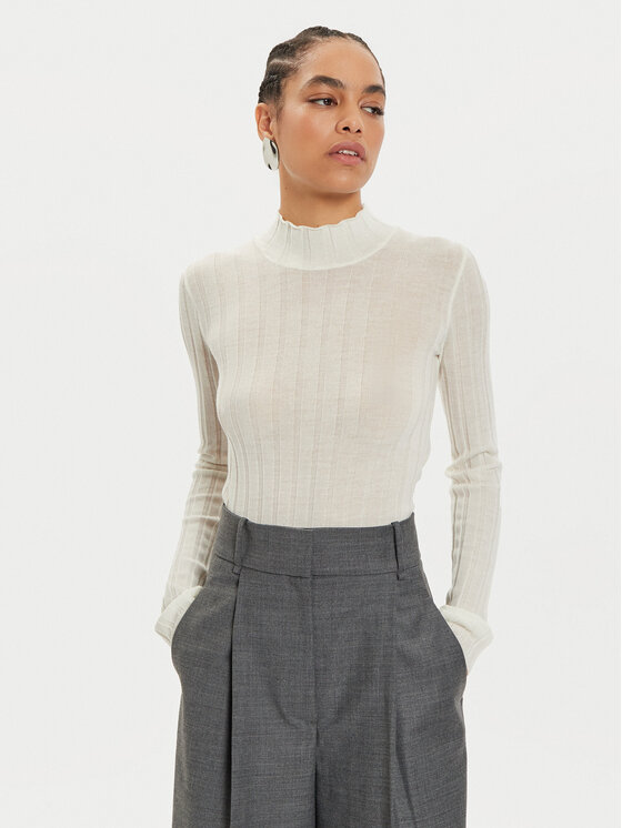 IVY OAK Sweter Kacy Rose IO113151 Écru Slim Fit