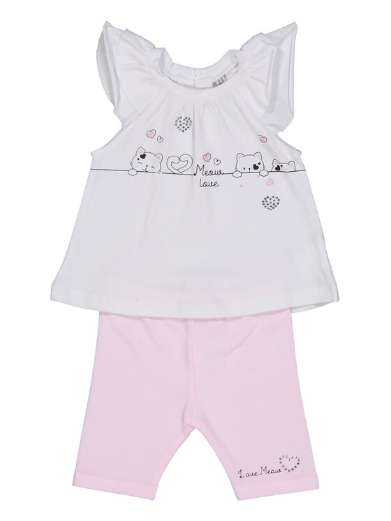 Birba Trybeyond Komplet dziecięcy 999 69016 00 Biały Regular Fit