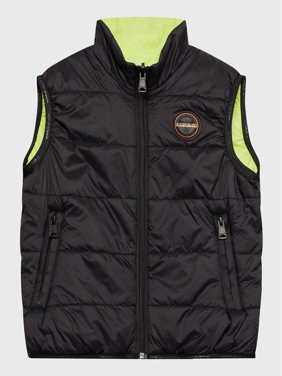 Napapijri Kamizelka Santafe NP0A4GXA S Czarny Regular Fit
