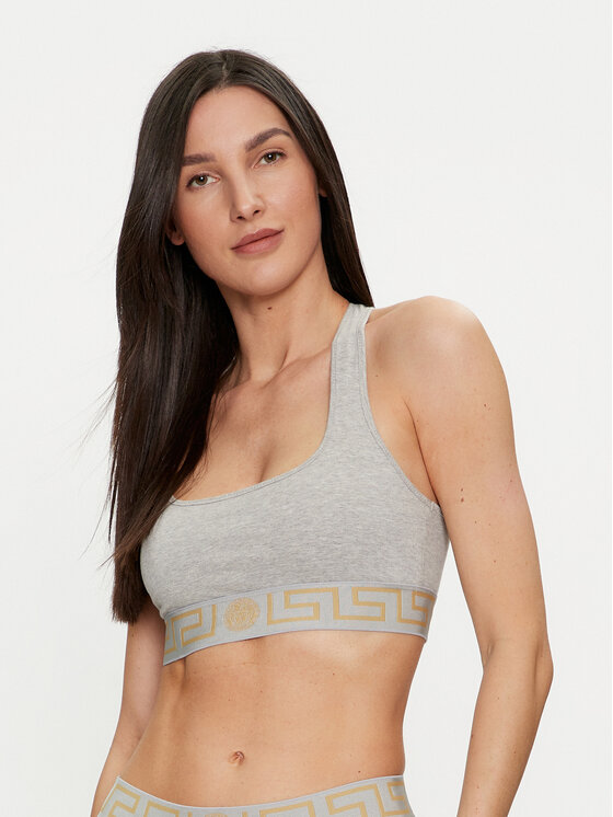 Versace Biustonosz top AUD01039 Szary
