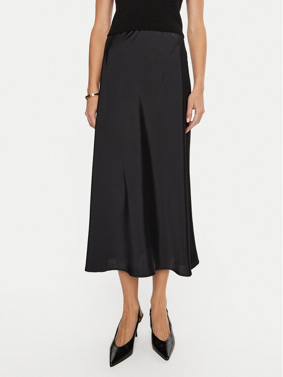 Artigli Spódnica midi ACGO000680 Czarny Regular Fit