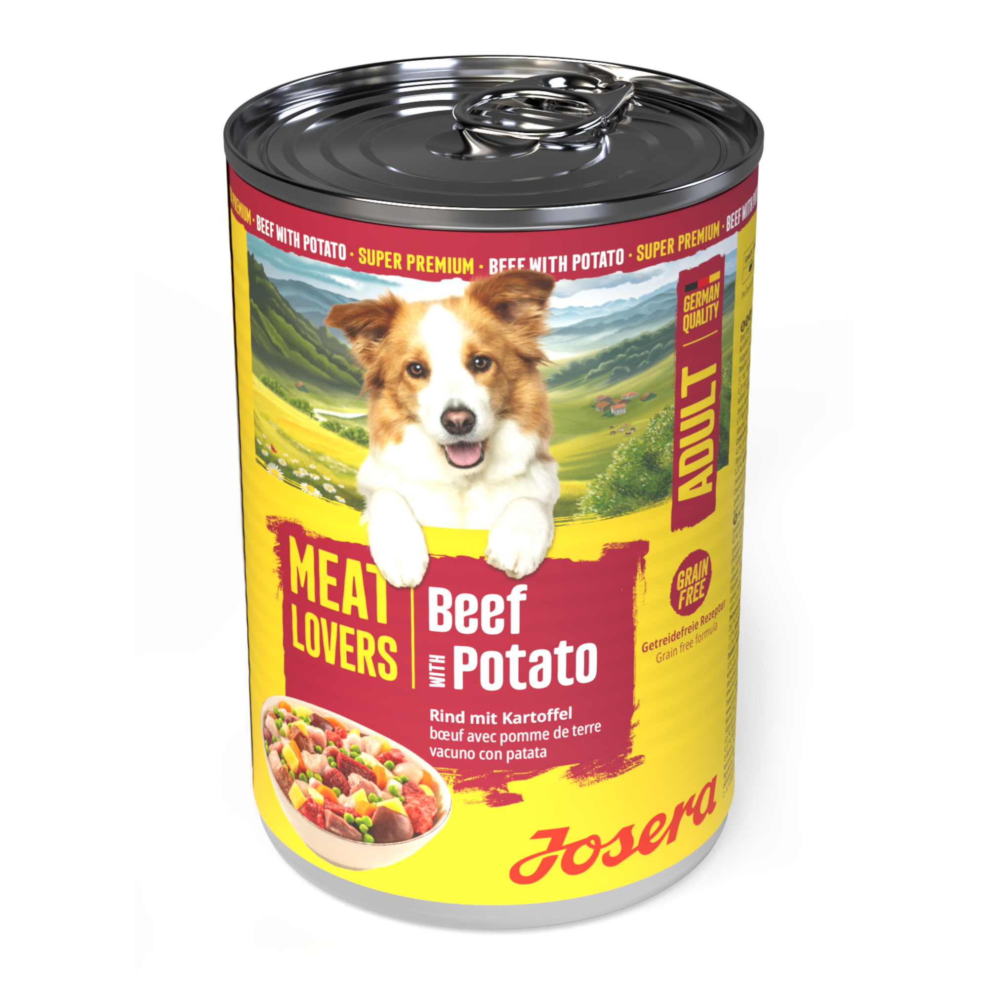 Megapakiet Josera Meatlovers Menü, 24 x 400 g - Wołowina i ziemniaki