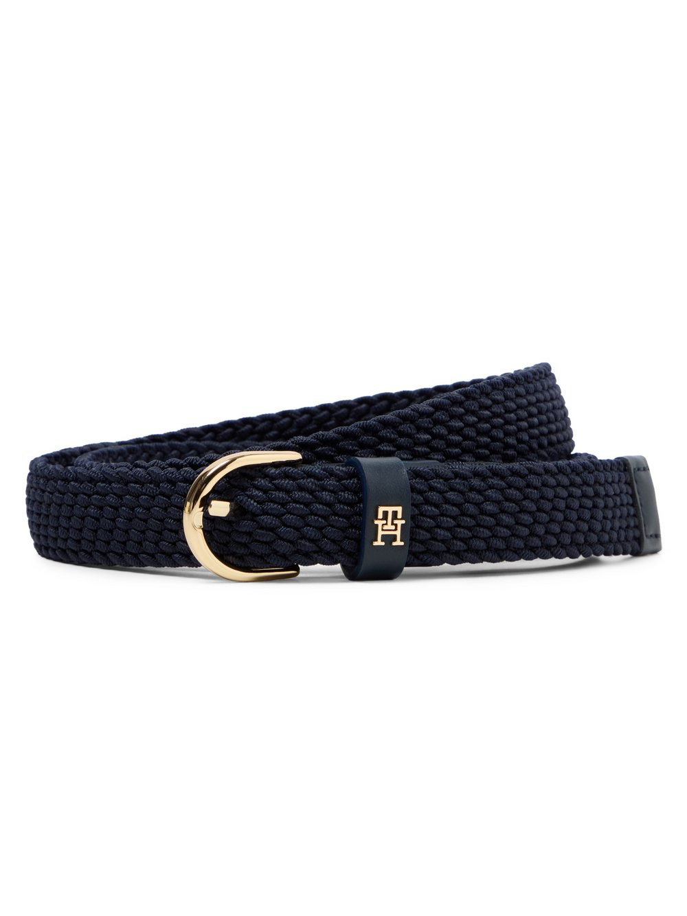 Tommy Hilfiger Pasek damski z zawartością skóry Kobiety skóra niebieski, 80