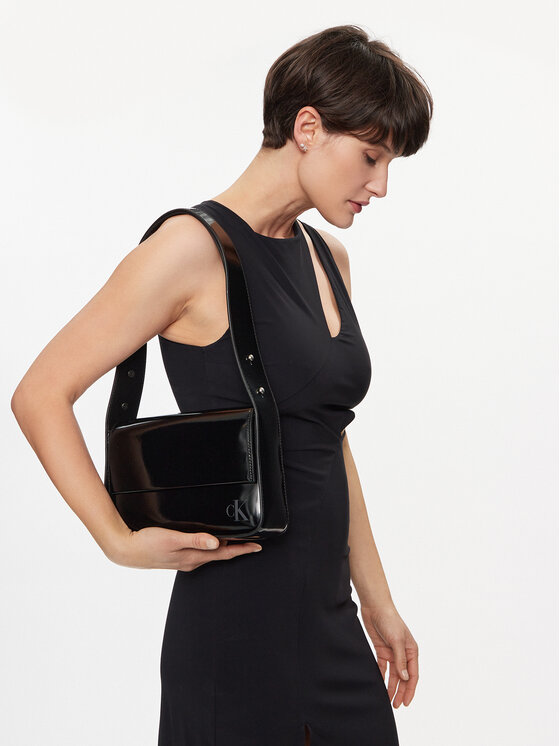 Calvin Klein Torebka Block Ew Flap Shoulderbag25 S K60K611833 Czarny