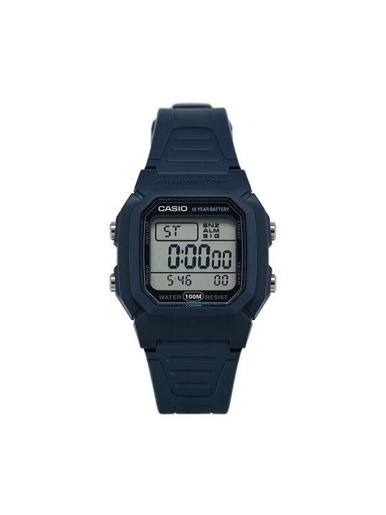 Casio Zegarek Digital W-800H-2AVES Granatowy miniaturka