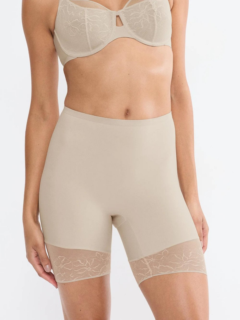 Triumph Damskie spodenki kolarskie - Comfort Contour Mid-Thigh Panty Kobiety beżowy, XL