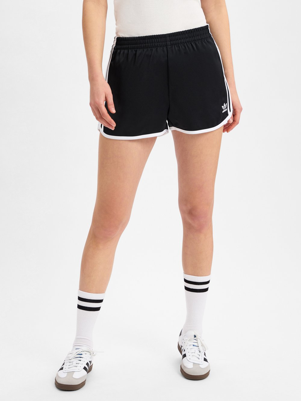 adidas Originals Spodenki - 3S Sprinter Kobiety Sztuczne włókno czarny|biały, XS