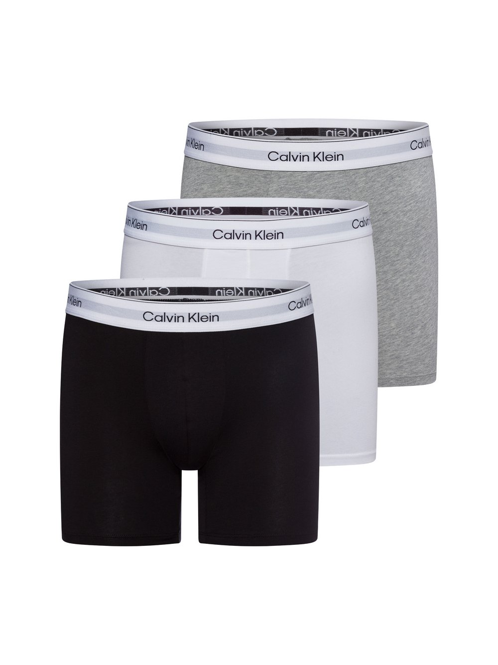 Calvin Klein Bokserki w 3-paku Mężczyźni Bawełna szary|biały|czarny, XL