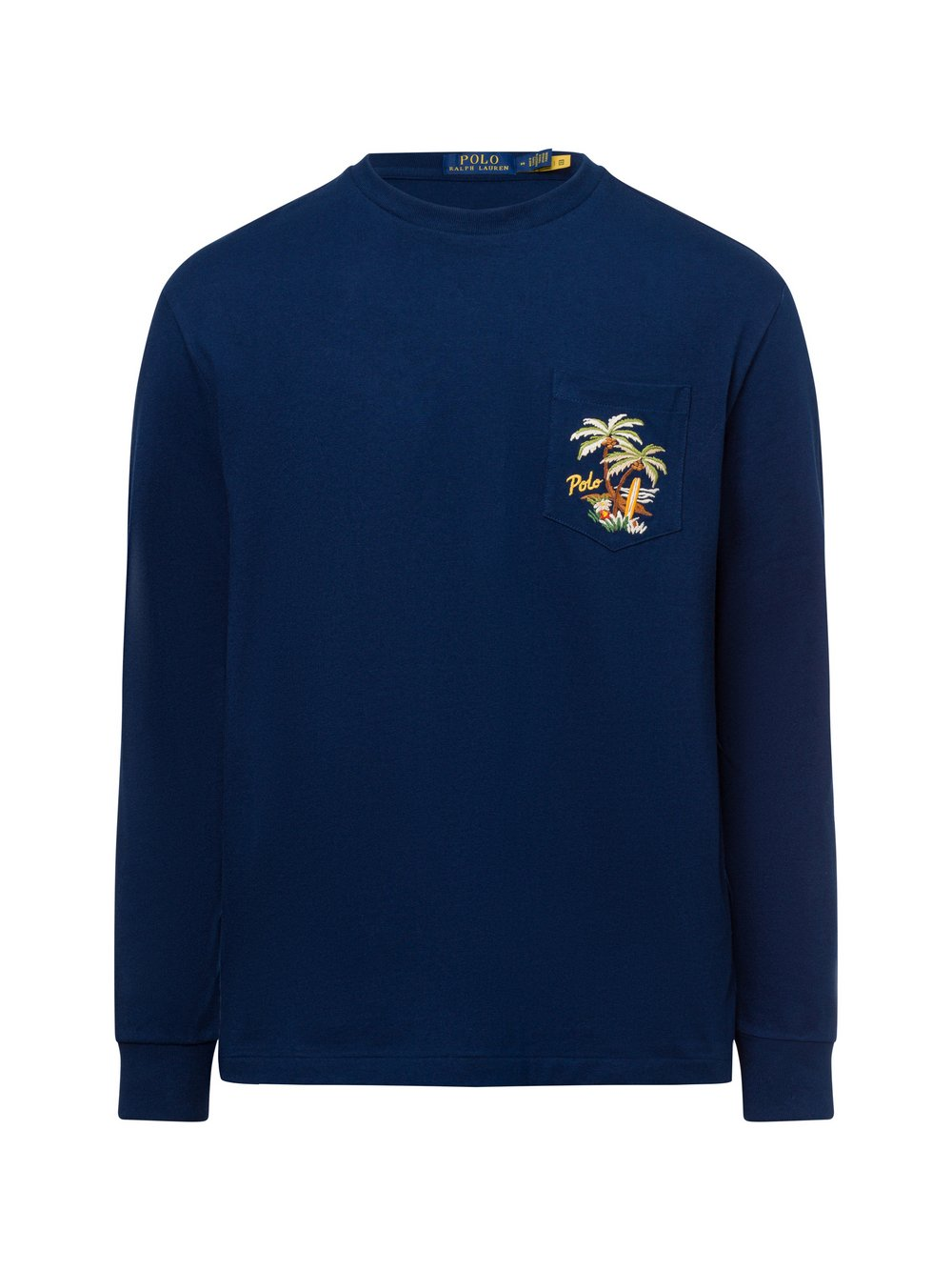 Polo Ralph Lauren Męska koszula z długim rękawem Mężczyźni Bawełna niebieski, M