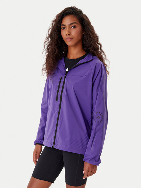 adidas by Stella McCartney Kurtka do biegania Running JX9082 Fioletowy Regular Fit