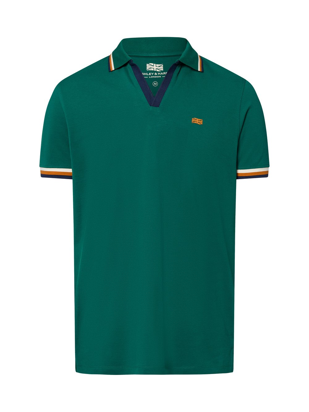 Finshley & Harding London Męska koszulka polo - Hector Mężczyźni Bawełna zielony, S