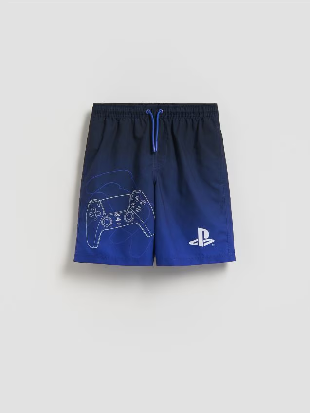 Reserved - Szorty kąpielowe Playstation - granatowy