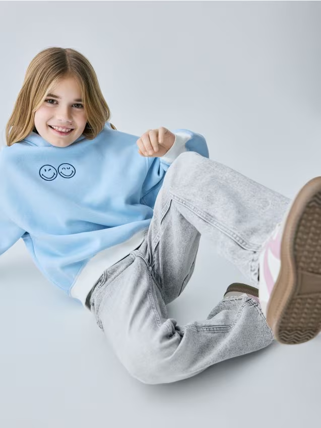 Reserved - Bluza SmileyWorld® - jasnoniebieski