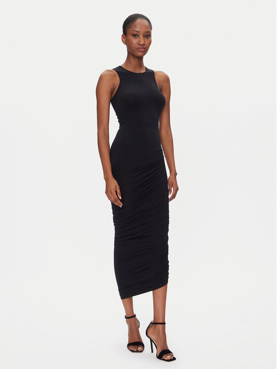 Wolford Sukienka koktajlowa Crescent Drape 57183 Czarny Slim Fit