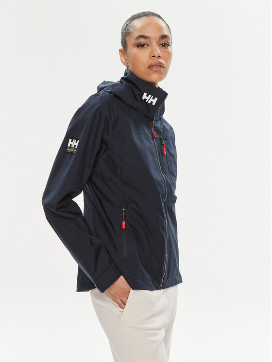 Helly Hansen Kurtka żeglarska W Crew Hooded Jacket 2.0 34448 Granatowy Regular Fit