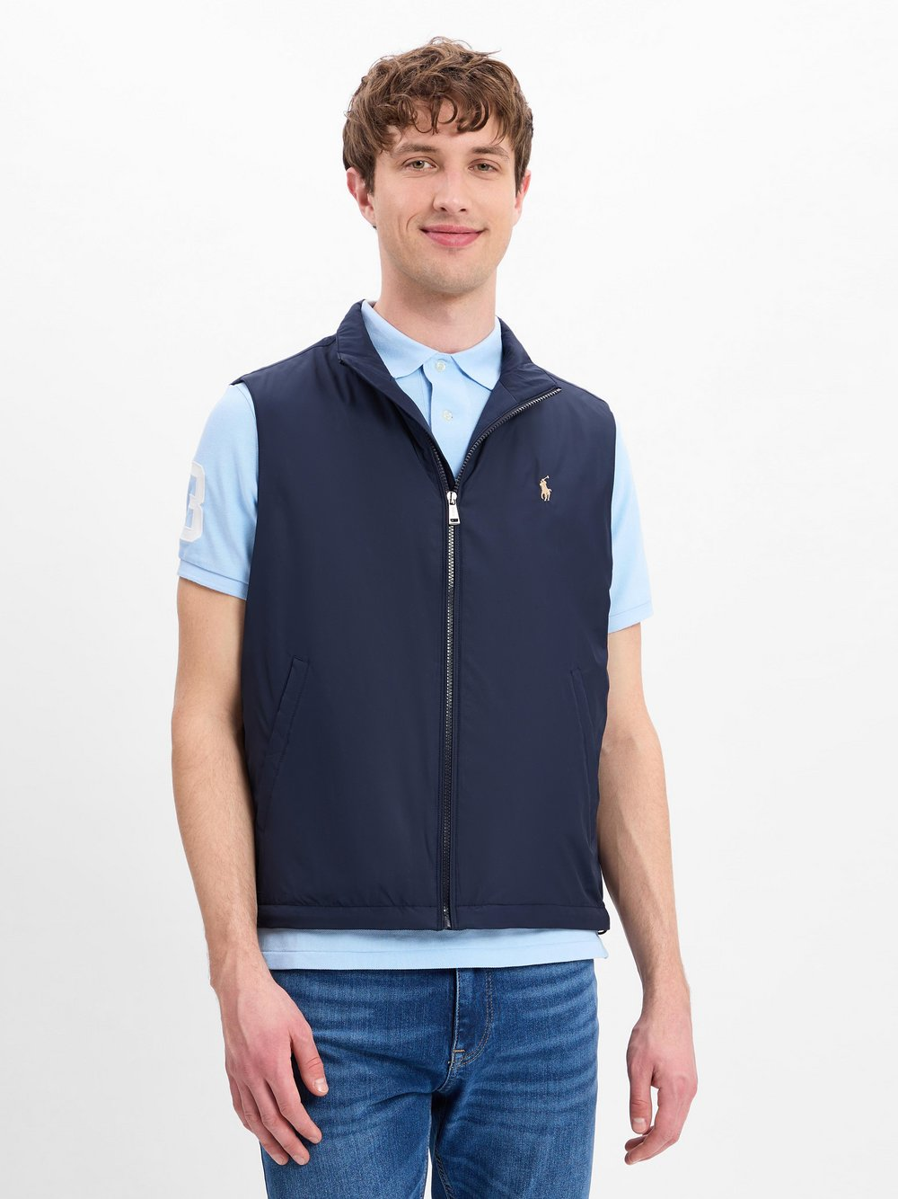 Polo Ralph Lauren Kamizelka męska Mężczyźni Sztuczne włókno niebieski, XXL