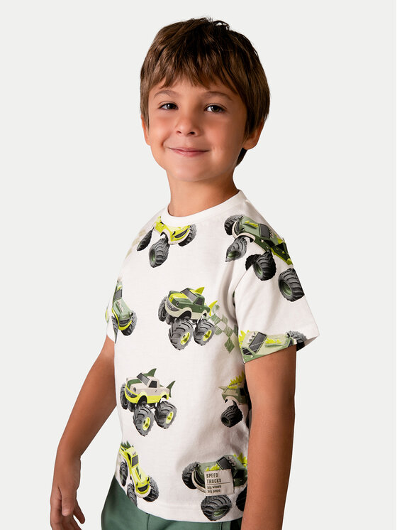 Mayoral T-Shirt 3068 Biały Regular Fit