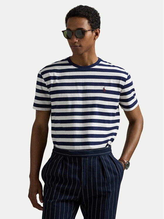 Polo Ralph Lauren T-Shirt 710803479030 Biały Custom Slim Fit