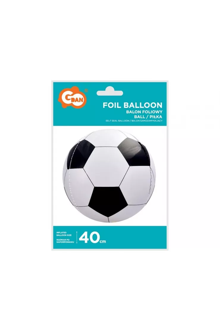 Balon gumowy Piłka biało-czarna