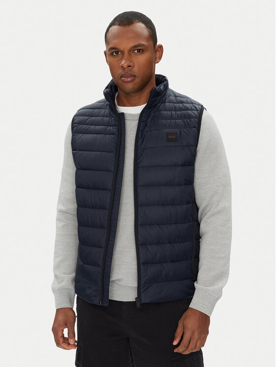 BOSS Kamizelka Odeno2 50530966 Granatowy Slim Fit