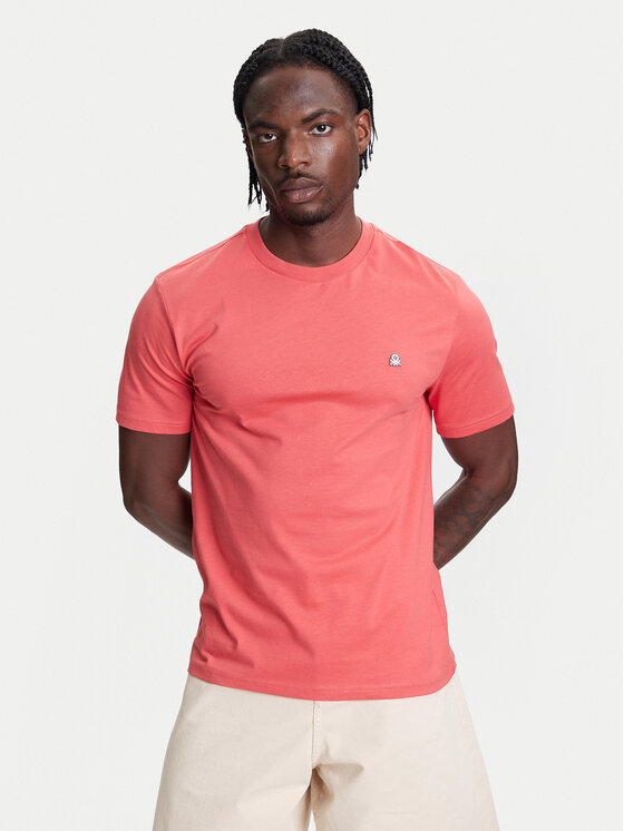United Colors Of Benetton T-Shirt 3MI5J1AF7 Czerwony Regular Fit