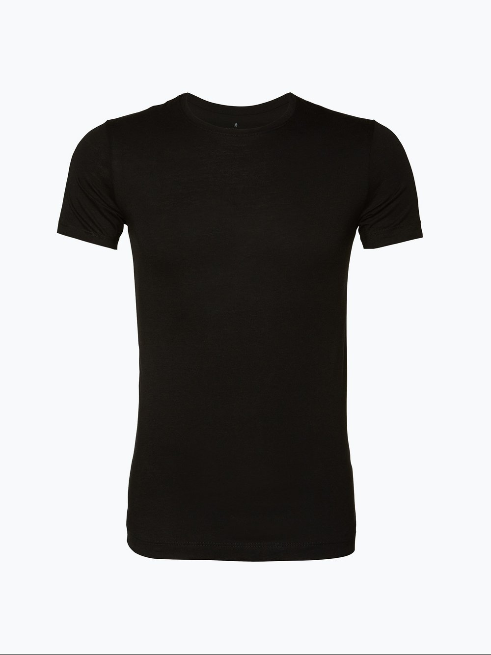Ragman T-shirty pakowane po 2 sztuki Mężczyźni Bawełna czarny, XXL