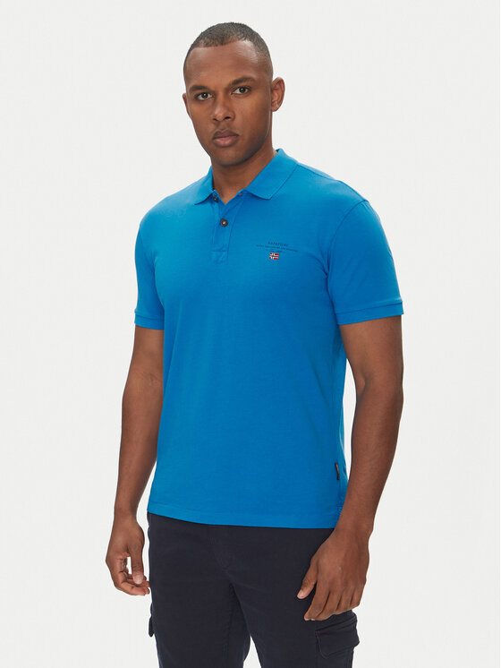 Napapijri Polo Elbas NP0A4GB4 Niebieski Regular Fit