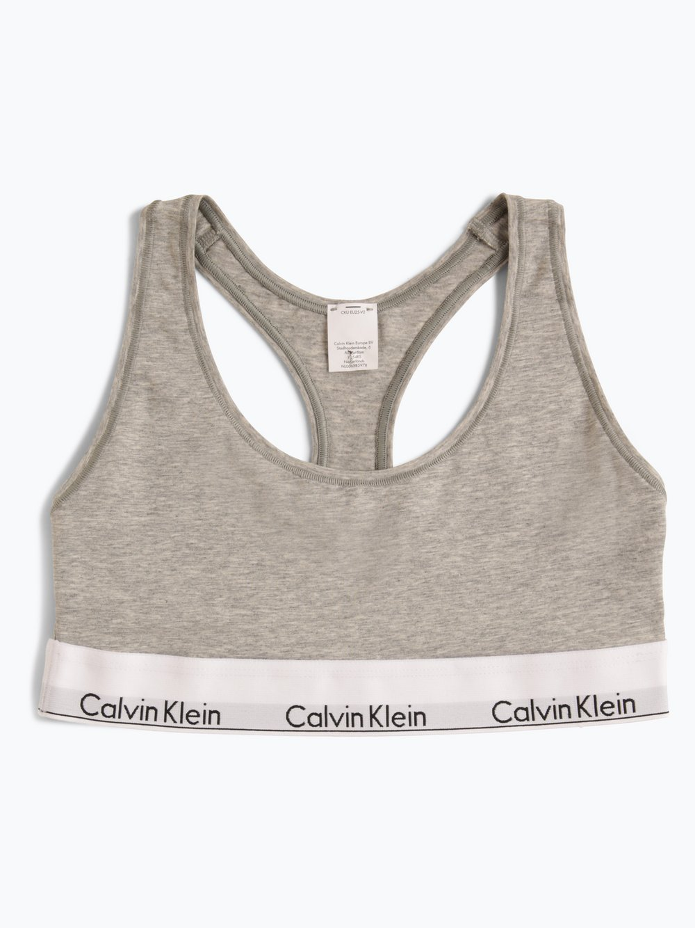 Calvin Klein Gorset damski Kobiety Bawełna szary, S