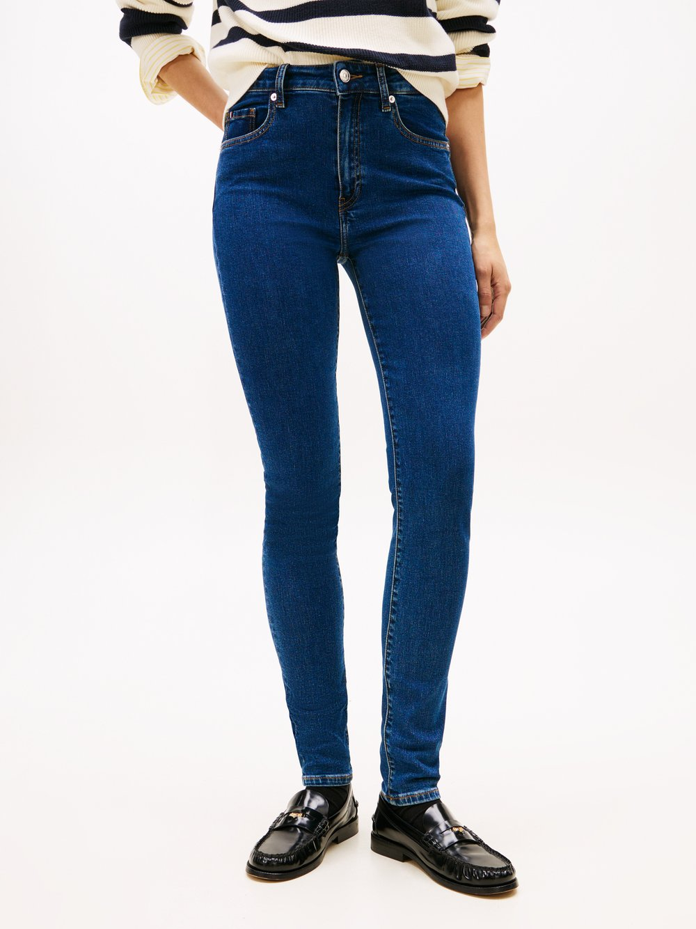 Tommy Hilfiger Dżinsy skinny - Como Kobiety Bawełna niebieski, 27-32